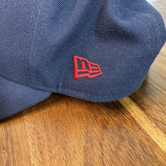 New England Patriots Hat Cap Snap Back Navy NFL Football Throwback New Era Mens - Picture 3 of 5